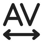 Font Space Tracking Out SVG Icon